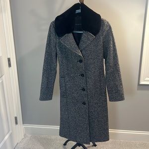 Talbots Long Tweed Belted Coat